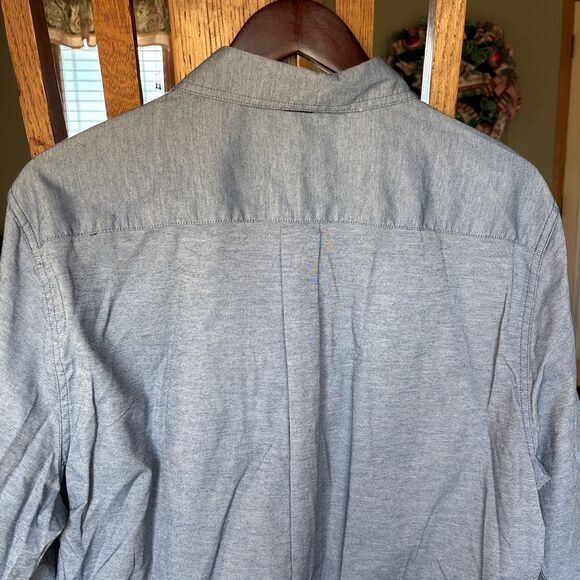 Toad&Co Insect Shield Shirt Mens XL Outdoor Hiking Travel Blue Button Up NEW - Picture 5 of 5